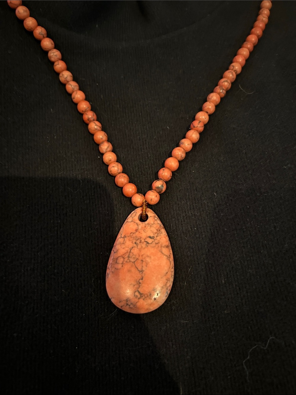 Pink Teardrop Bead Necklace - Women Jewelry